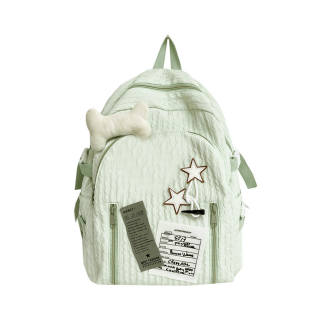 UNITE STAR Composite Fabric Backpack Medium Women's Black/Blue/Yellow/Pink/Light Green/Pea Green