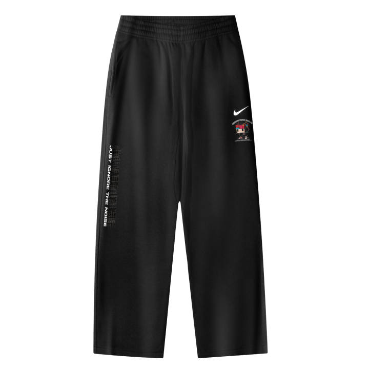 Nike Nike Club OH Pant Swoosh NF Pixel Boy Logo Breathable Fleece Lined Casual Knitted Fabric Sweatpants Unisex Black