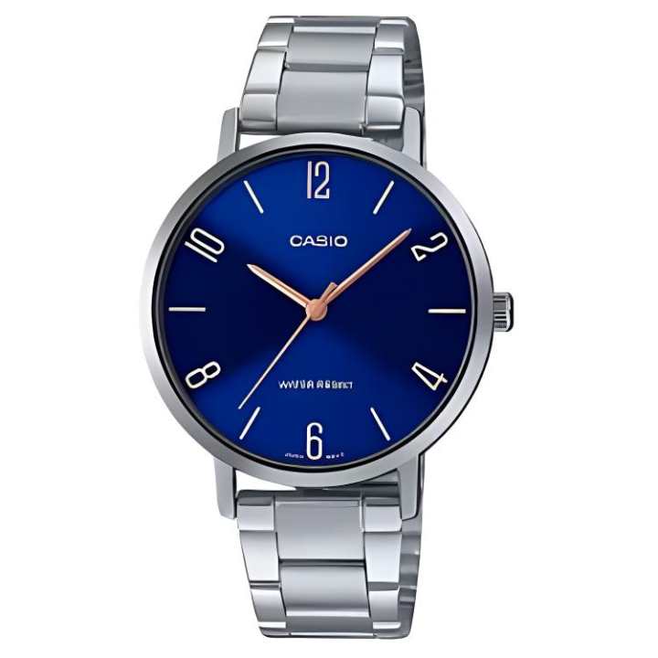 CASIO CASIO Quartz Movement Stainless Steel Strap Watch Men's Watches Blue Dial
