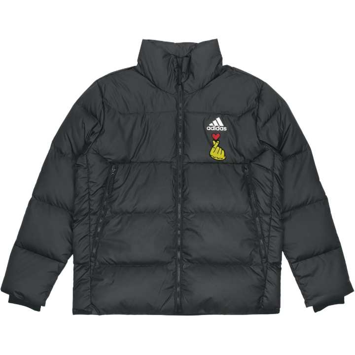 Adidas Adidas Down Jackets Men's Black Stand Collar Moderate