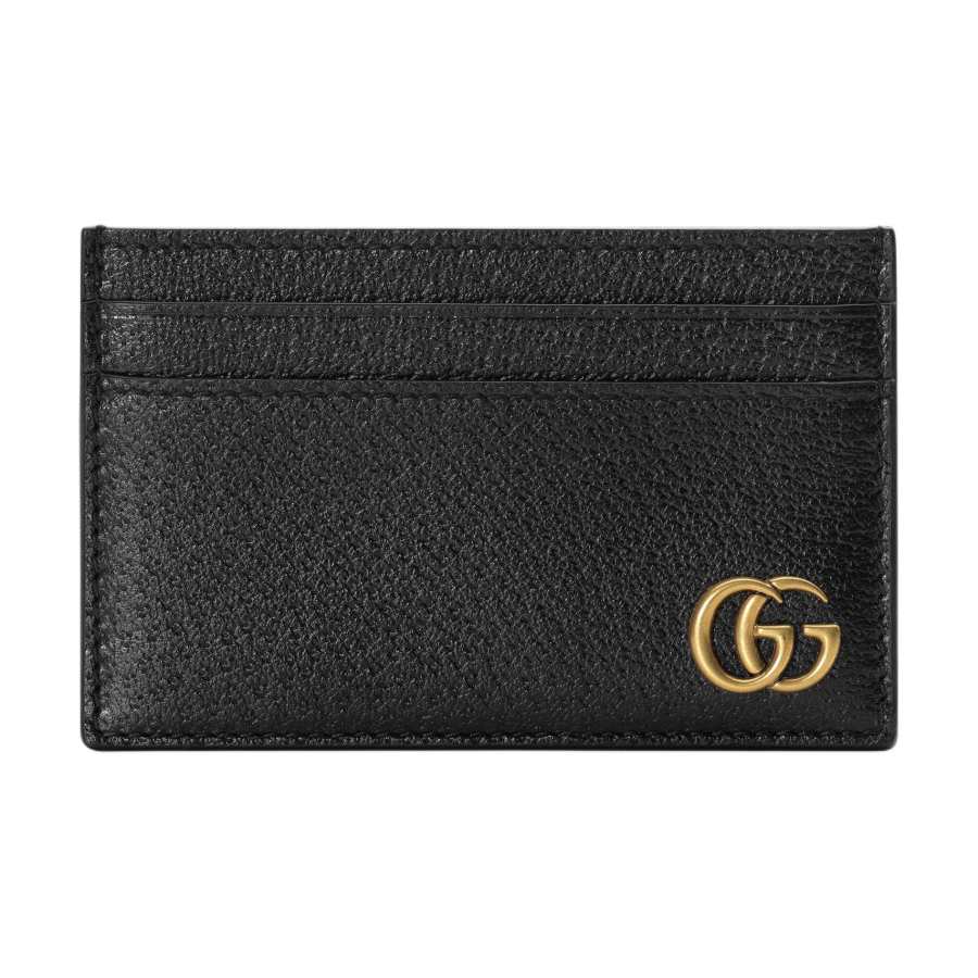 GUCCI GG Marmont Leather Card Holder Card Holder Men's Black