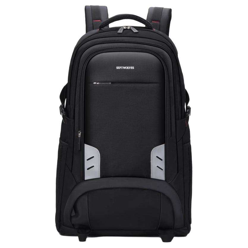 SEPTWOLVES SEPTWOLVES Fabric Backpack Large Men's Black