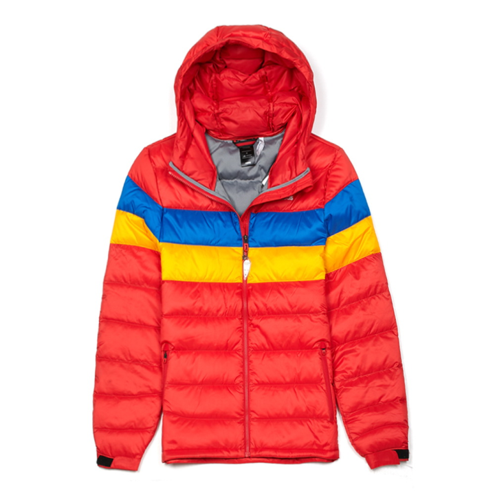 Adidas Adidas Down Jackets Men's Red Hooded Moderate Down Jacket