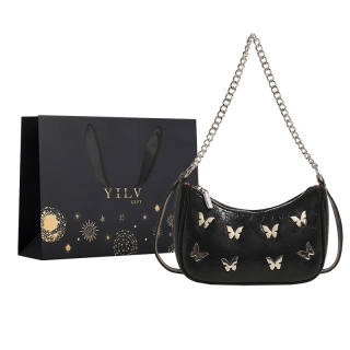 YILV Pu Crossbody Bag, Shoulder Bag Women's Pink/Ecru/Silver/Black