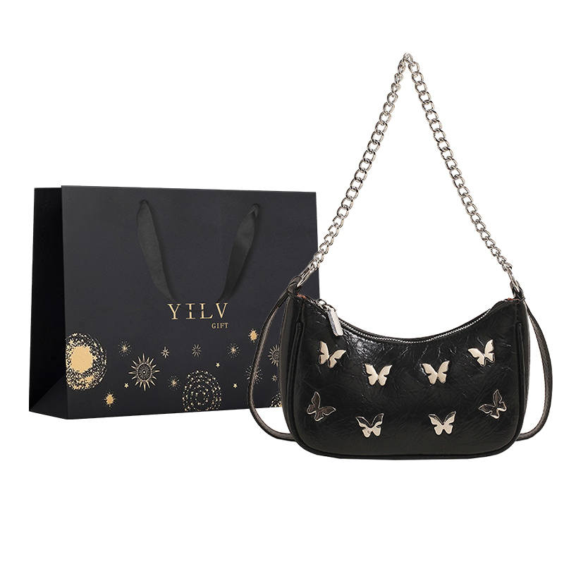 YILV Pu Crossbody Bag, Shoulder Bag Women's Pink/Ecru/Silver/Black