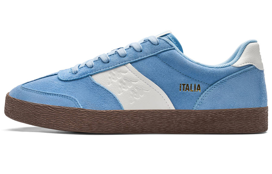 Kappa Back to Back Casual German Army Trainers Unisex Product Moon Blue Classic White