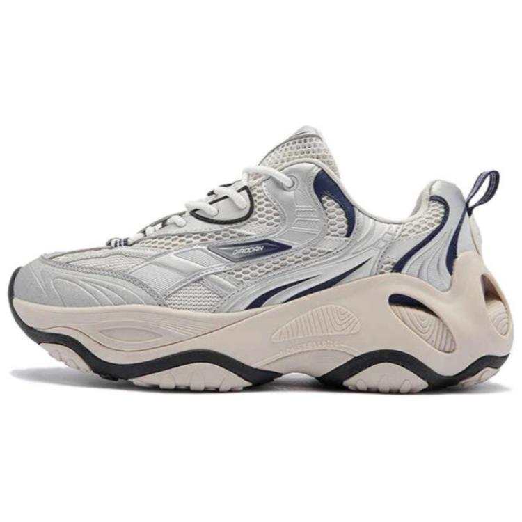 QIAODAN Get Rich Every Day Anti-Slip Wear-Resistant Low-Top Casual Shoes Men's Gray Silver