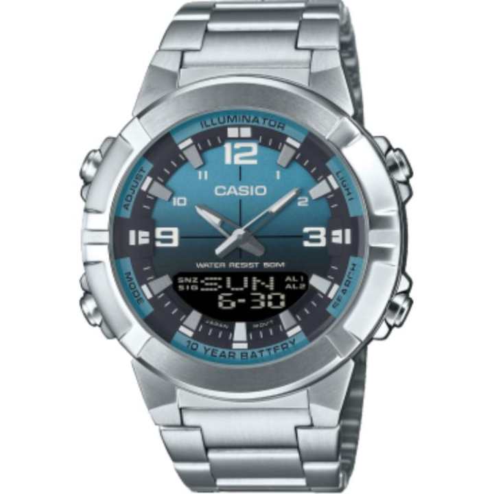 CASIO CASIO 50m Waterproof Quartz Movement Watch Unisex Blue Dial