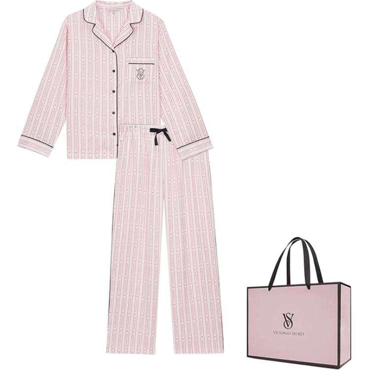Victoria's Secret Pajama Set Refined Print Silky Skin Friendly Women's Clothing