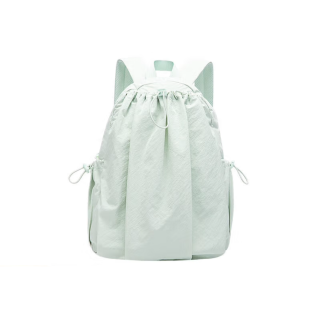 ANTA SUPERSTORE CHAOJIANTA Washable Fabric Patchwork With PU Backpack Medium Unisex Mint