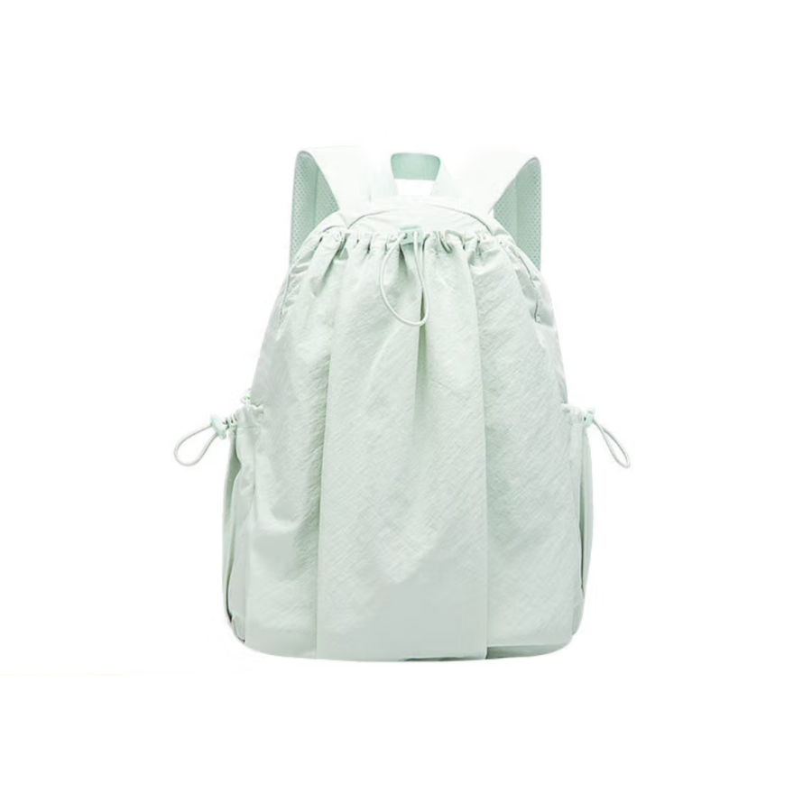 ANTA SUPERSTORE CHAOJIANTA Washable Fabric Patchwork With PU Backpack Medium Unisex Mint