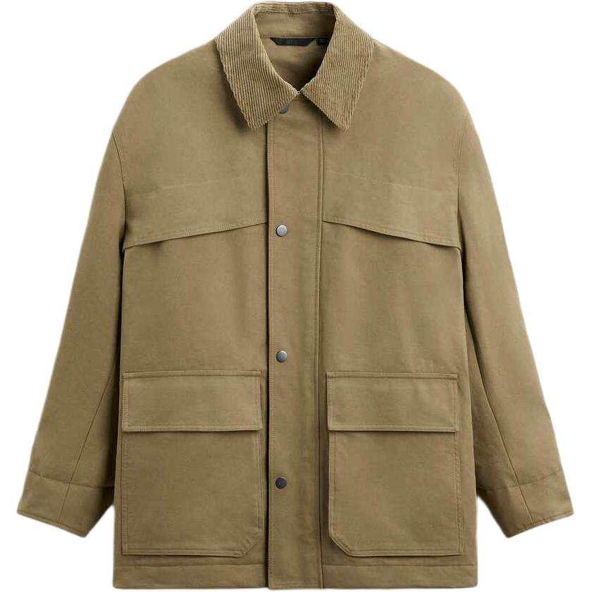 ZARA ZARA Puffer Jacket Men's Olive Green