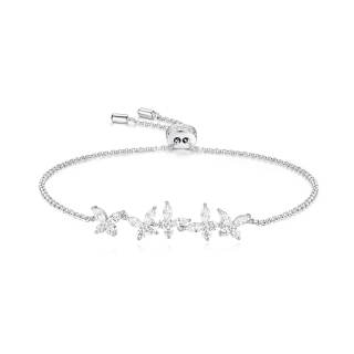 Apm Monaco LUMIERE Synthetic Cubic Zirconia Alloy Bracelets Women's Silver White