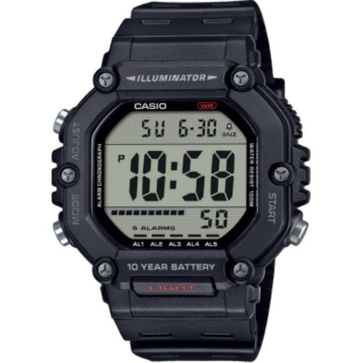 CASIO CASIO DIGITAL Small Block 100m Waterproof Quartz Movement Watch Unisex Gray Dial