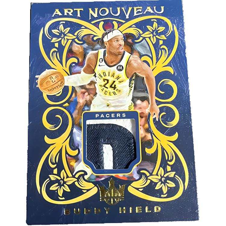PANINI 23 24 Oil Painting, Pacers 25 Patch Jersey, Material 23 24 Oil Painting, Pacers 25 Patch Jersey, Material