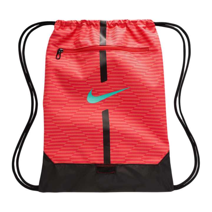 Nike Nike Academy Polyester Backpack Regular Unisex Red & Black & Aurora Green