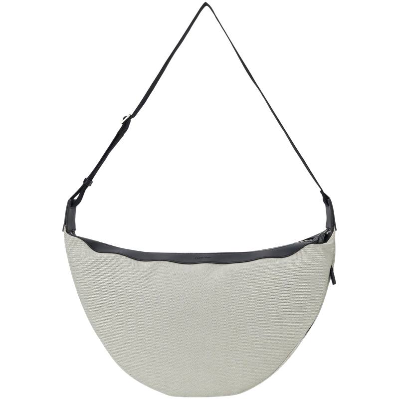CALVIN KLEIN Fabric Shoulder Bag Men's Chalk White