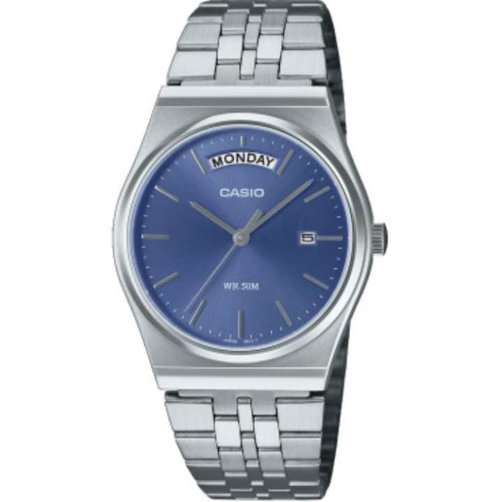 CASIO CASIO Quartz Movement Stainless Steel Strap Watch Unisex Blue Dial