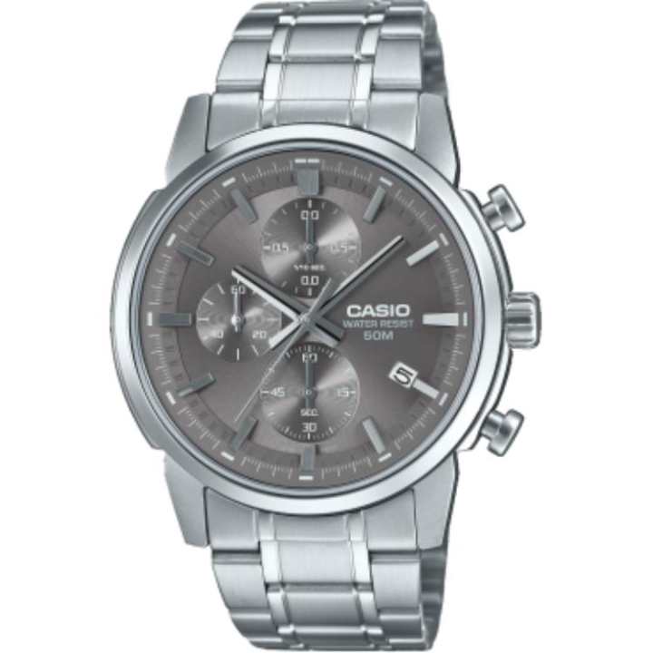 CASIO CASIO Quartz Movement Stainless Steel Strap Watch Unisex Gray Dial