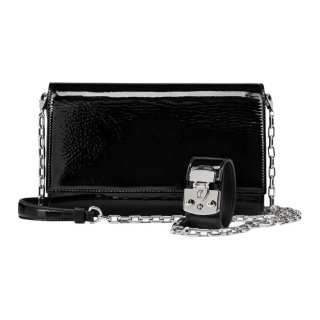 Christian Louboutin CL LUBOTING Patent Leather Clutch Women's Black