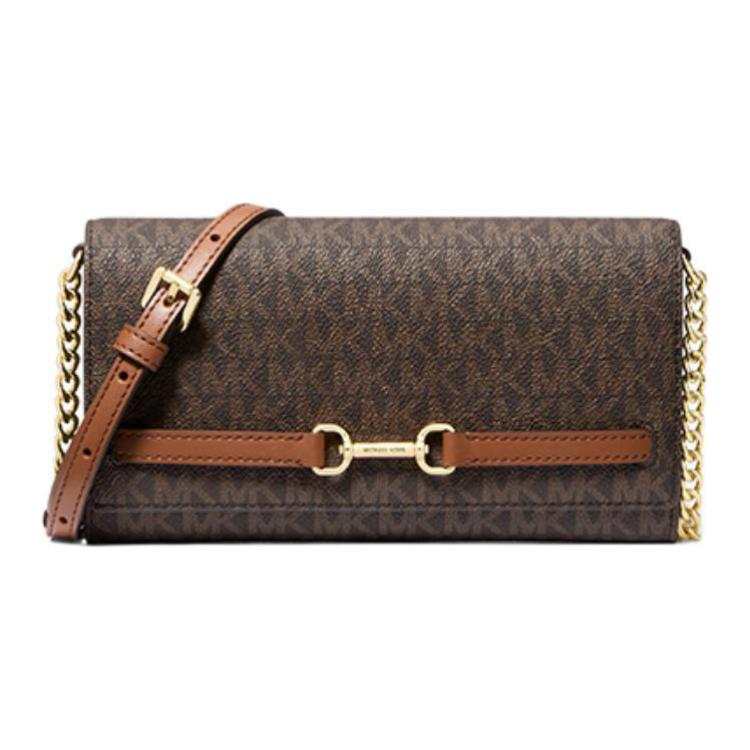 MICHAEL KORS Artificial Leather Crossbody Bags Large Women's Dark Brown