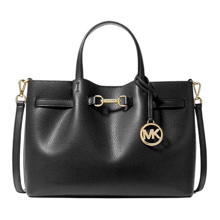 MICHAEL KORS Cow Leather One Shoulder Handbag Medium Women's Black