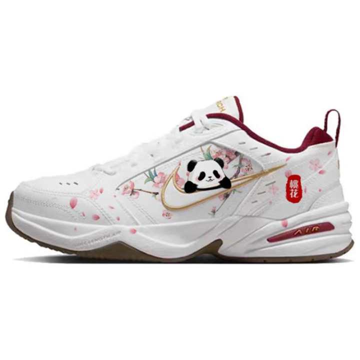 Nike Nike Air Monarch 4 Cushioning Slip Resistant Abrasion Resistant Low top Casual Shoes Unisex White