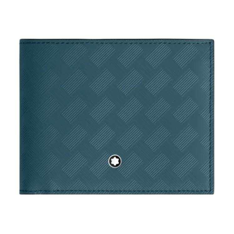 MONTBLANC Stylish 3.0 Cow Leather Wallet Women's Avio Blue