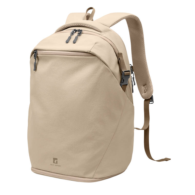 GOLF GOLF Fabric Backpack Unisex Brown/Black