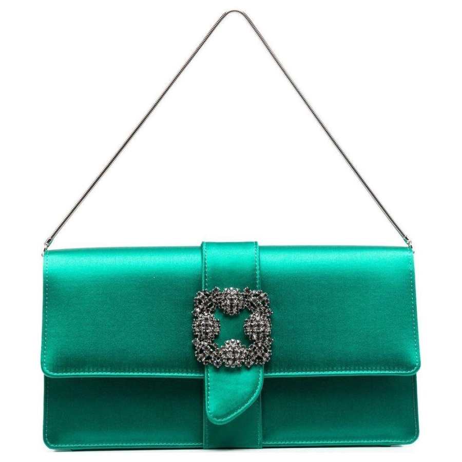 MANOLO BLAHNIK Polycarbonate PC Handheld Shoulder Bag Women's Green