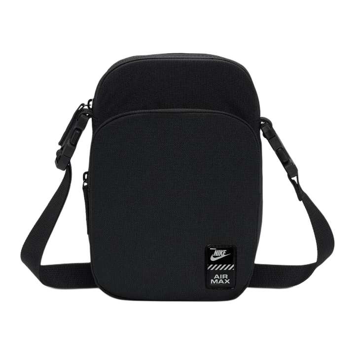 Nike Nike Polyester Crossbody Bags Unisex Black & Dark Smoke Gray