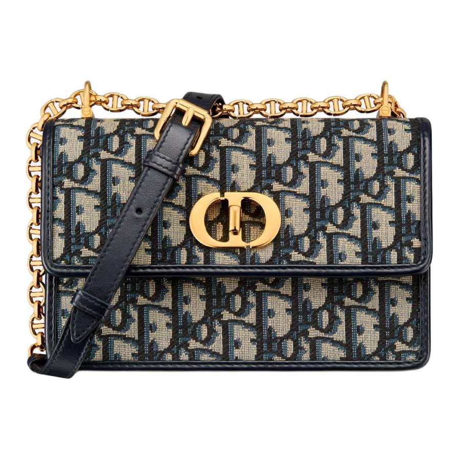 DIOR Miss Caro Cotton Shoulder Bag Mini Women's Blue