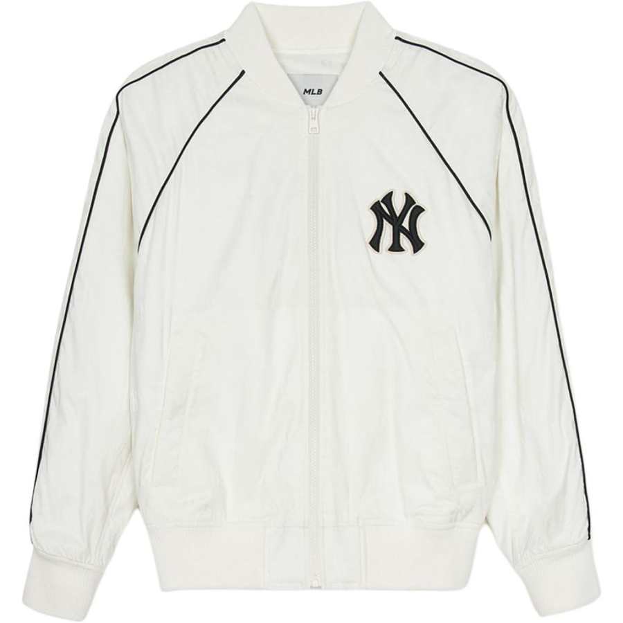MLB MLB Puffer Jackets Men's Ivory Baseball Collar Moderate