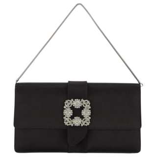 MANOLO BLAHNIK Viscose Clutch Women's Black