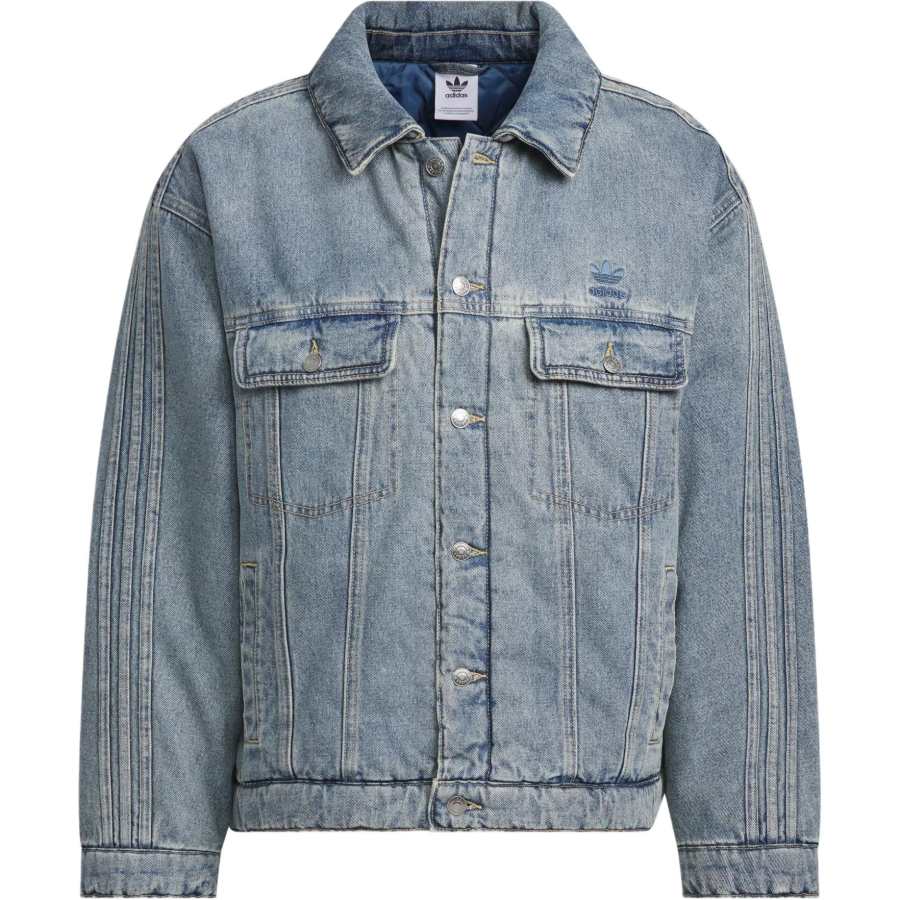 Adidas Originals DENIM PAD JKT B Puffer Jacket Men's Denim Blue