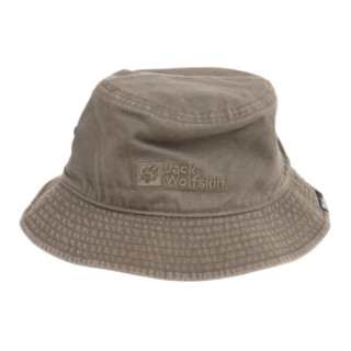 Jack Wolfskin Cotton, Organic Cotton, Canvas Bucket Hats Unisex Khaki