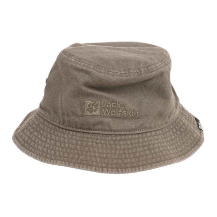 Jack Wolfskin Cotton, Organic Cotton, Canvas Bucket Hats Unisex Khaki