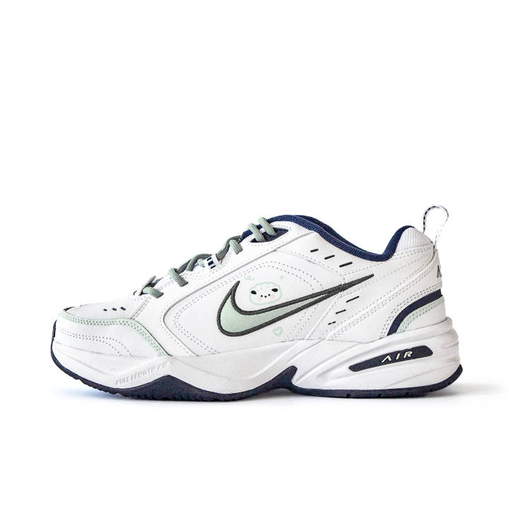 Nike Nike Air Monarch 4 Soft Sympathy Slip Resistant Abrasion Resistant Low top Chunky Sneakers Unisex White
