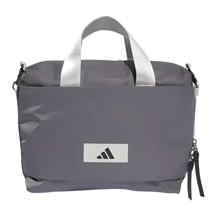 Adidas Adidas Recycled Polyester Shoulder Bag, Crossbody Bag, Handbag Regular Women's Gray Five & Black & Phantom Silver
