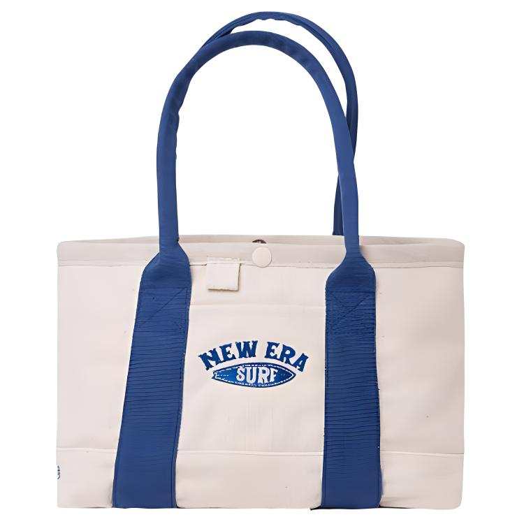 New Era Fabric Tote Bag, Shopping Bag, Handbag Regular Unisex Ivory White