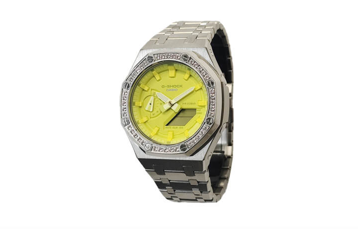 CASIO CASIO Custom Collection Watch Gift Box Electronic Movement Watch Men's Watches Yellow Watch Dial