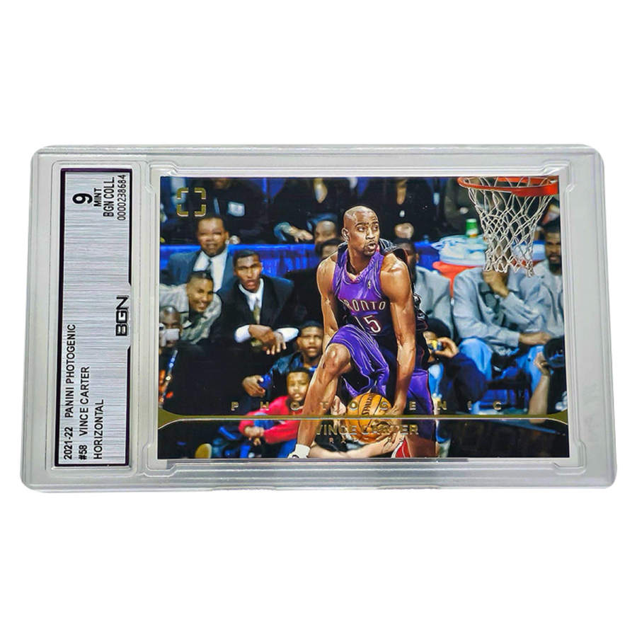 PANINI Vince Carter Card Photogenic Collection, Rookie Card, Slam Dunk Contest Highlight, BGN Champion Moment Close Up