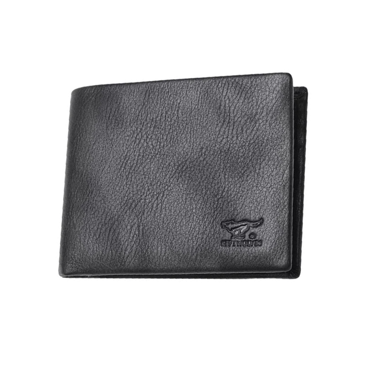 SEPTWOLVES SEPTWOLVES Cow Leather Wallet Men's Black