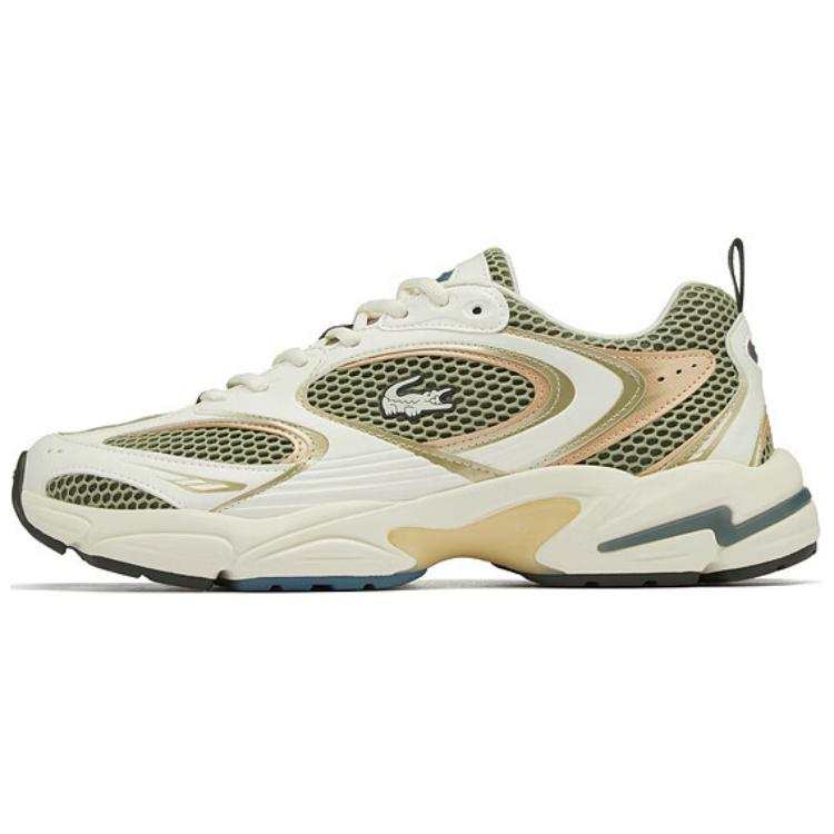 LACOSTE Low top Casual Shoes Men's Beige Green