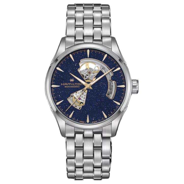 HAMILTON Jazz Series Automatic Mechanical Movement 50m Waterproof Men's Watches Watch 42mm Blue Dial