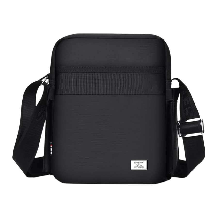 SEPTWOLVES Oxford Crossbody Bag Men's Black