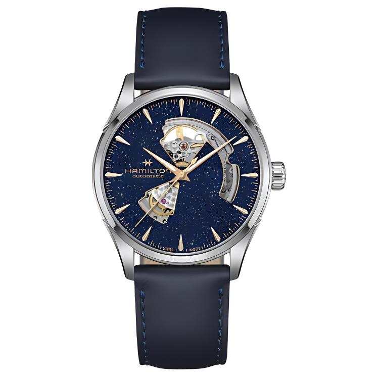 HAMILTON Jazz Series Automatic Mechanical Movement 50m Waterproof Men's Watches Watch 42mm Blue Dial