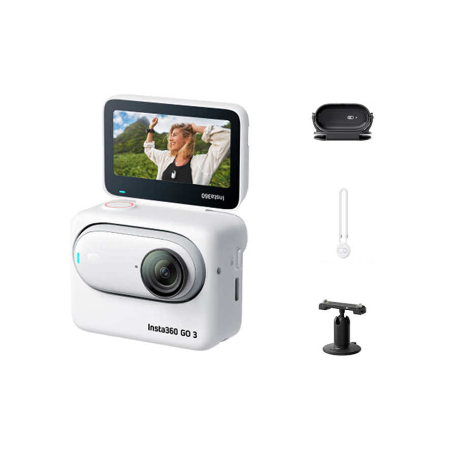 Insta360 GO 3 2.7K Thumb Cameras, Sports Parent Child Services Vlog Cycling Pet Waterproof Stabilization Action Cameras