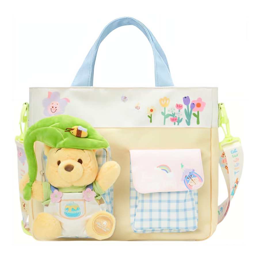 Disney Polyester Tote Bag, Shopping Bag, Shoulder Bag, Crossbody Bag, Handbag Unisex Light Yellow
