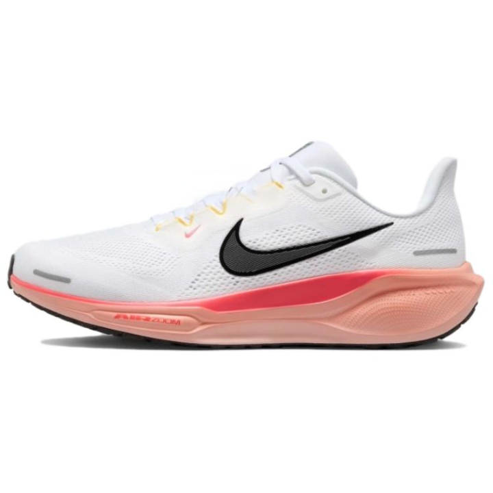 Nike Nike Pegasus 41 Comfortable Slip Resistant Abrasion Resistant Low top Casual Running Shoes Men's White Orange